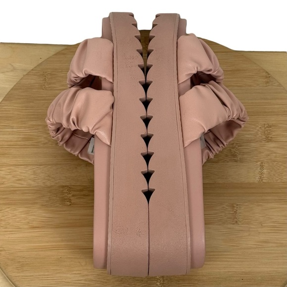 No Boundaries Ruched Platform Slide Sandals – Blush Pink – Women’s Size 8 - Picture 6 of 12